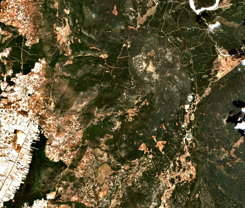 Kaş (TR) vu par Sentinel-2 le 24 juillet