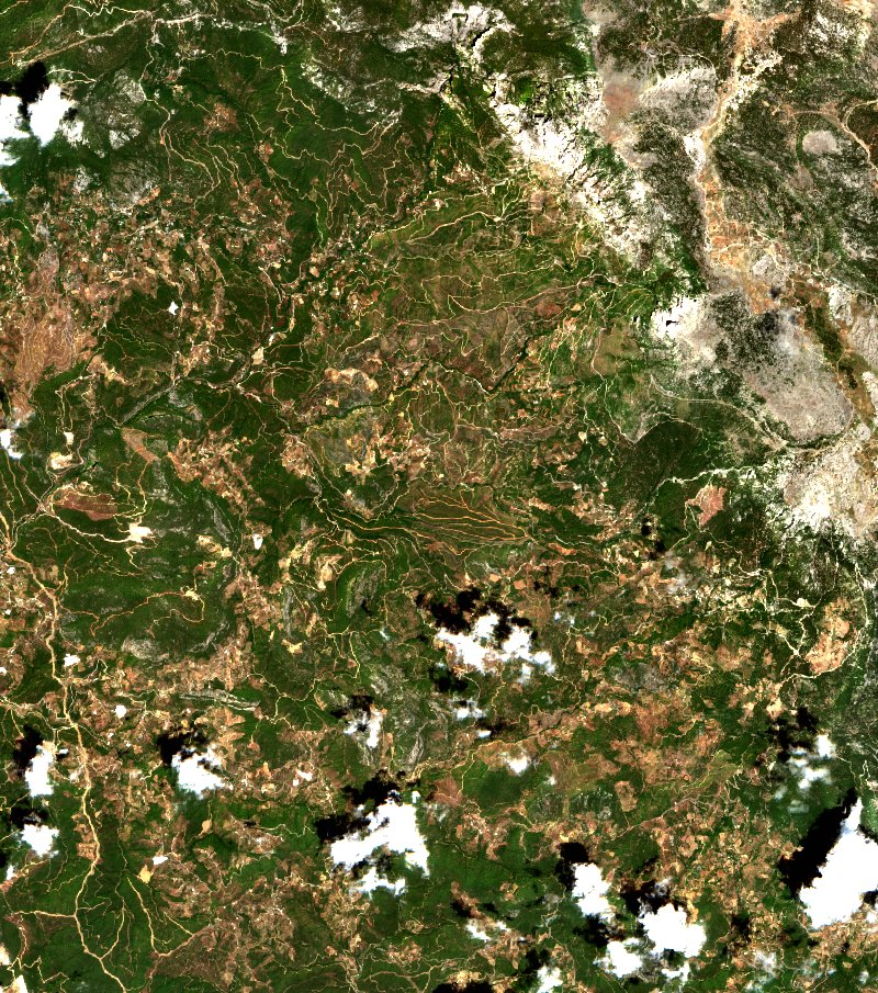 Alanya (TR) vu par Sentinel-2 le 26 juillet