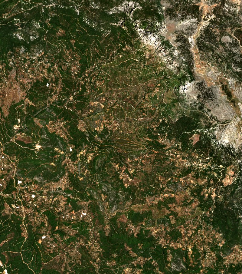 Alanya (TR) vu par Sentinel-2 le 29 juillet