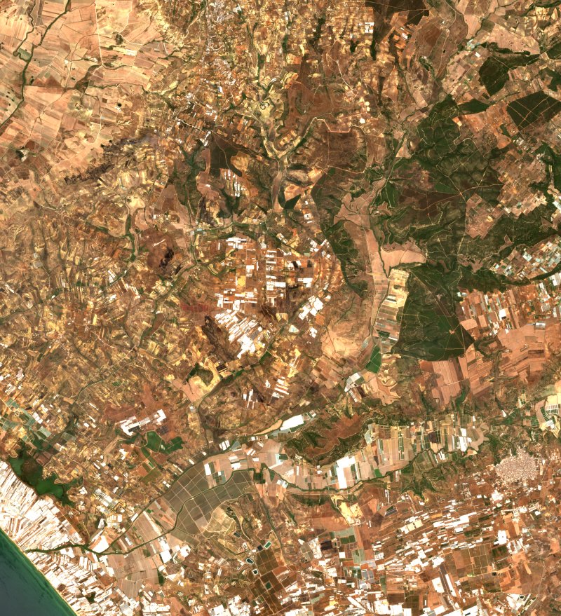 Gela (IT) vu par Sentinel-2 le 20 juillet