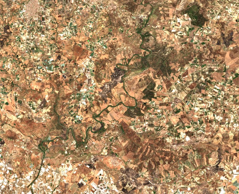 Campobello di Licata (IT) vu par Sentinel-2 le 10 juillet