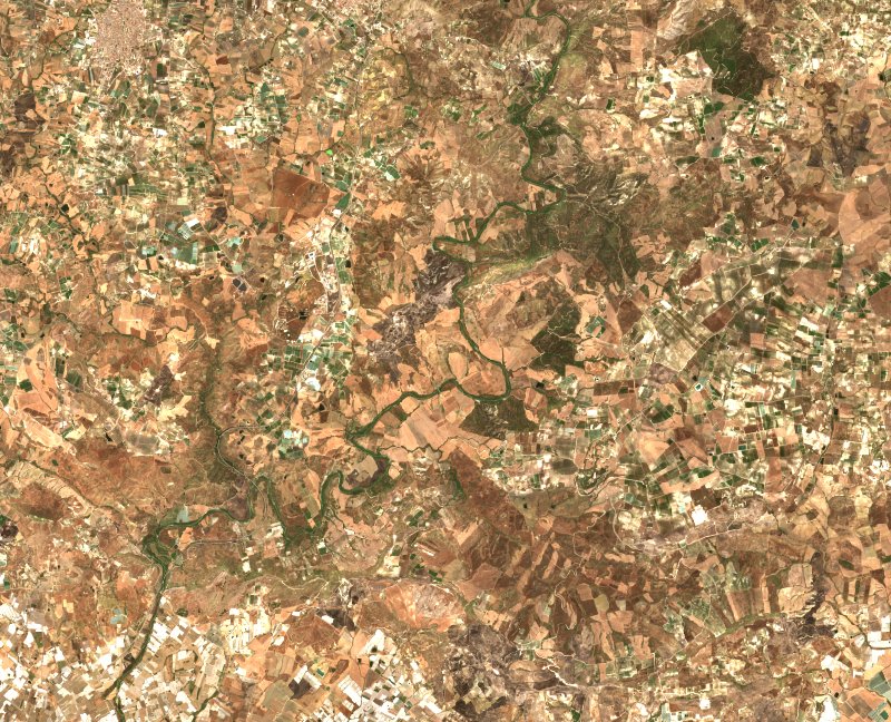 Campobello di Licata (IT) vu par Sentinel-2 le 12 juillet