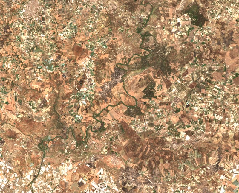 Campobello di Licata (IT) vu par Sentinel-2 le 15 juillet