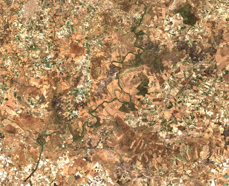 Campobello di Licata (IT) vu par Sentinel-2 le 20 juillet