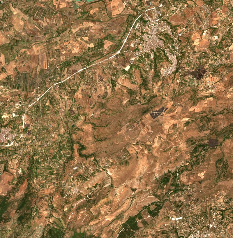 Carlentini (IT) vu par Sentinel-2 le 20 juillet