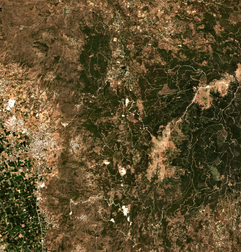 Çine (TR) vu par Sentinel-2 le 27 juillet