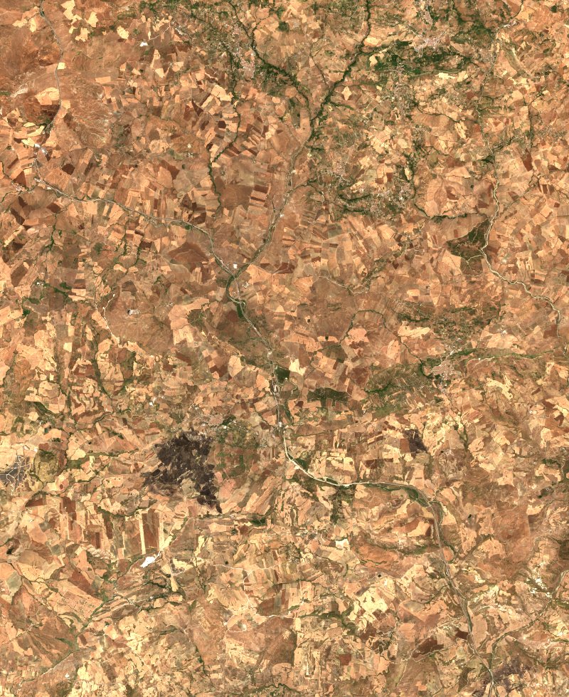 Resuttano (IT) vu par Sentinel-2 le 20 juillet