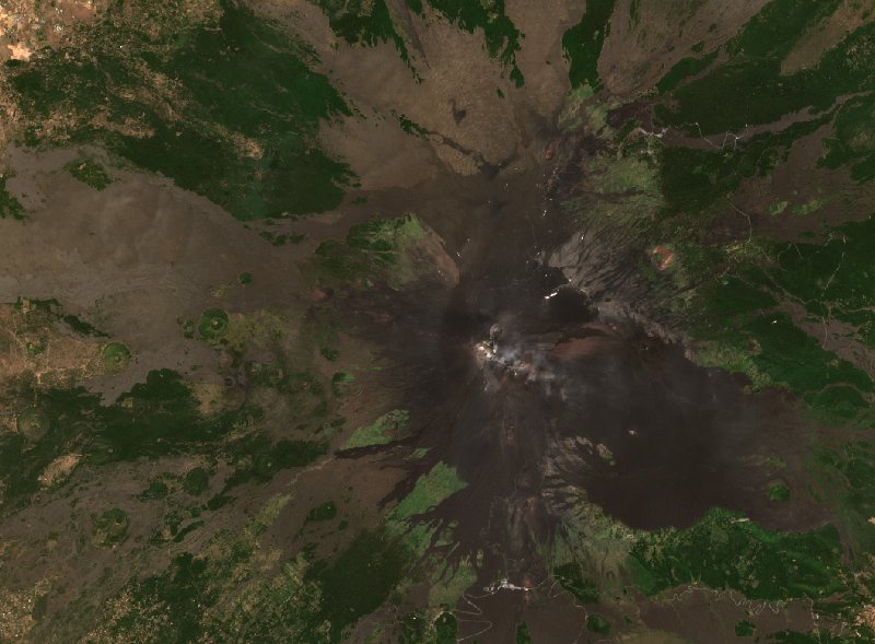 Zafferana Etnea (IT) vu par Sentinel-2 le 20 juillet