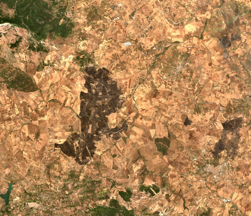 Campofelice di Fitalia (IT) vu par Sentinel-2 le 22 juillet