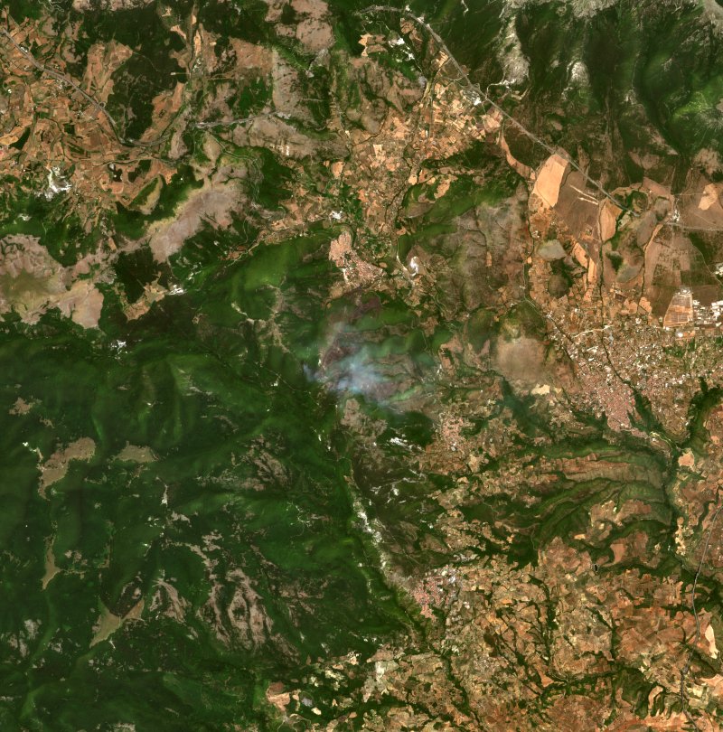 Morano Calabro (IT) vu par Sentinel-2 le 19 juillet