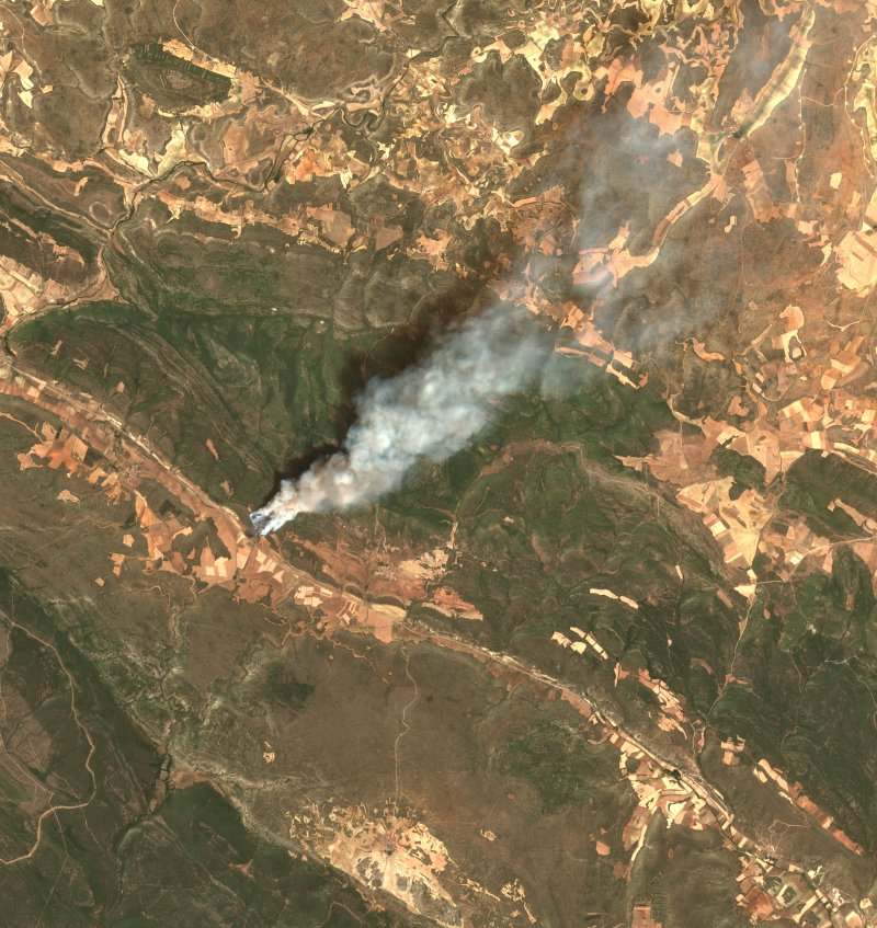 Corduente (ES) vu par Sentinel-2 le 21 juillet