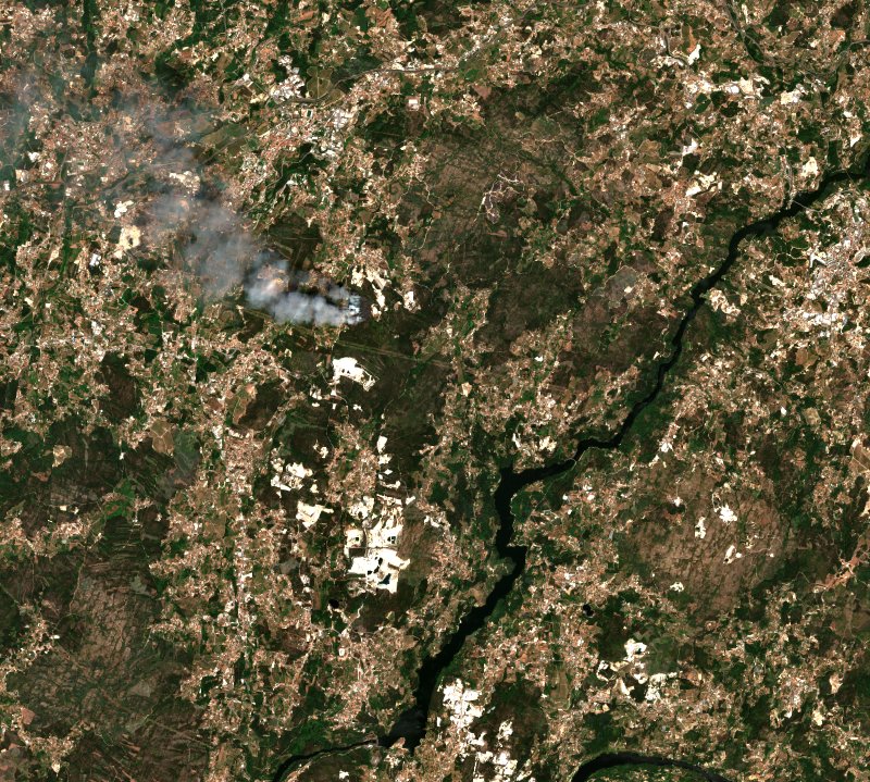 Penafiel (PT) vu par Sentinel-2 le 27 juillet