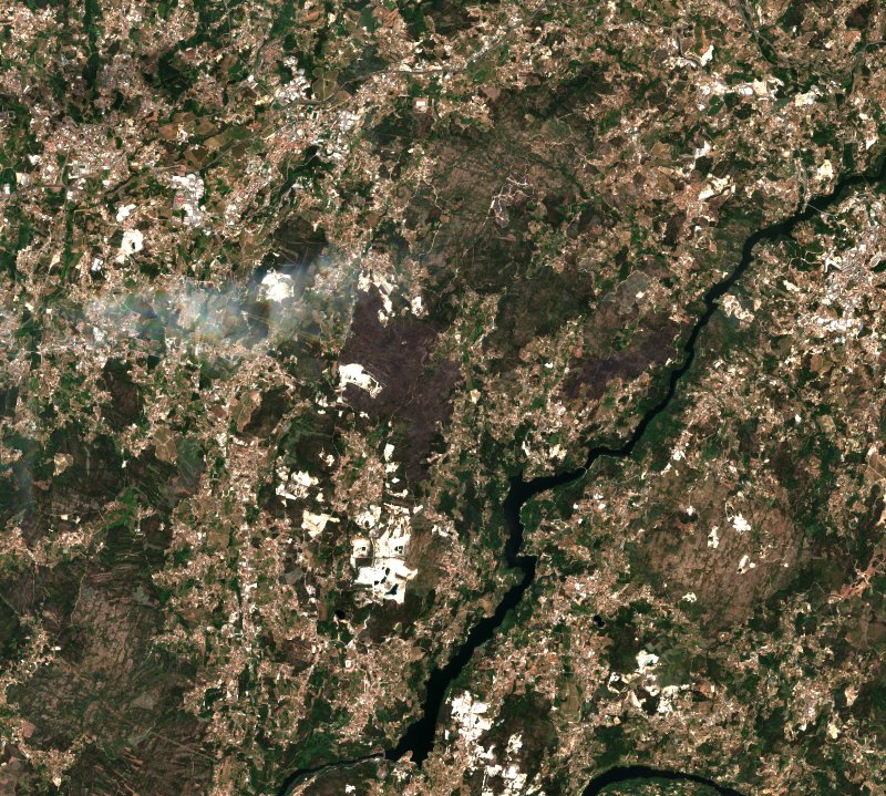 Penafiel (PT) vu par Sentinel-2 le 1er août