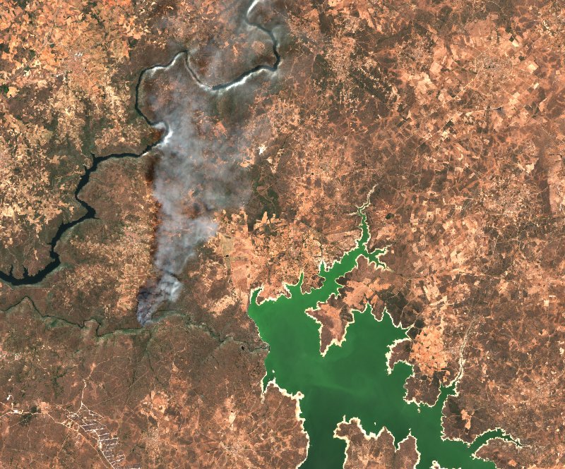 Fermoselle (ES) vu par Sentinel-2 le 29 juillet