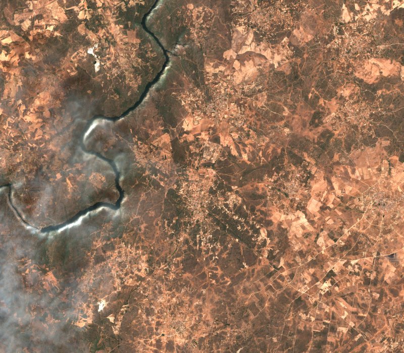 Fariza (ES) vu par Sentinel-2 le 29 juillet