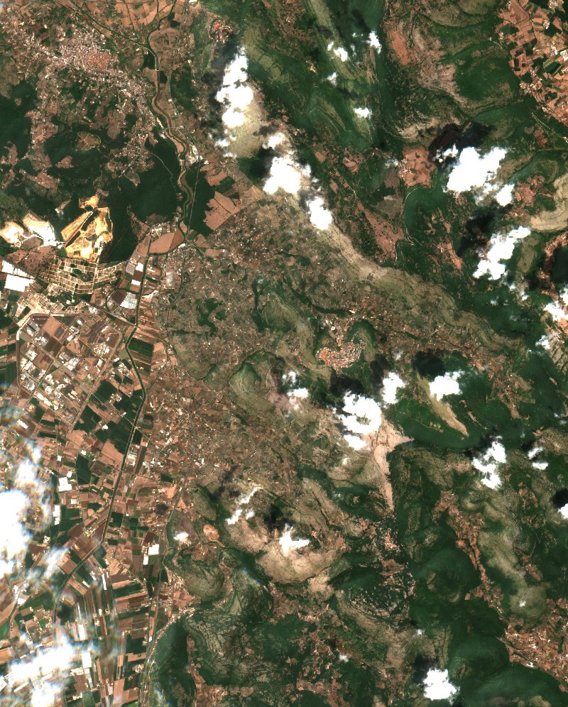 Sonnino (IT) vu par Sentinel-2 le 2 août