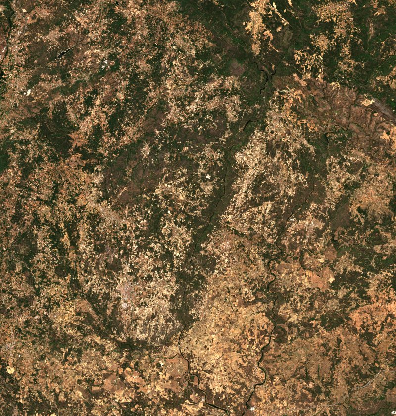 Fornos do Pinhal (PT) vu par Sentinel-2 le 27 juillet