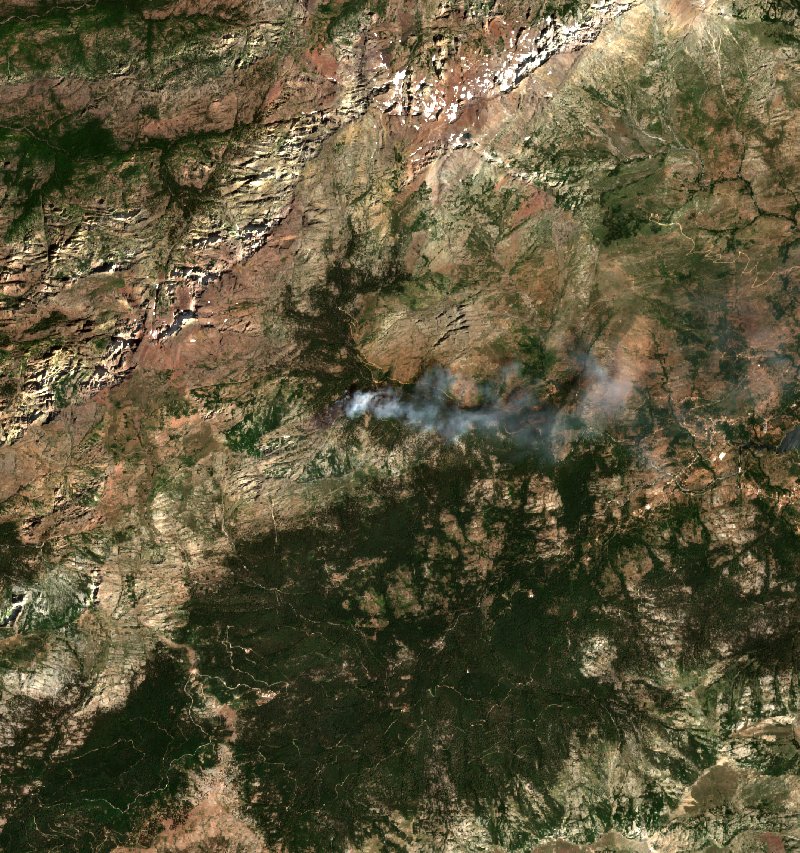 Albertacce von Sentinel-2 erfasst am 14. Juli