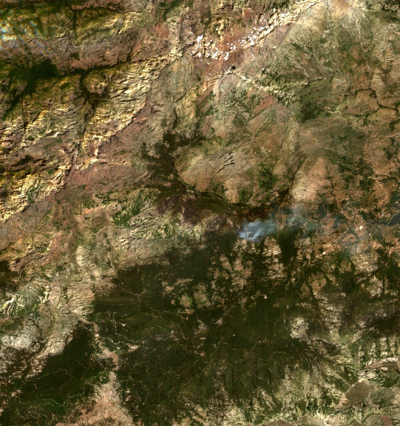 Albertacce von Sentinel-2 erfasst am 19. Juli