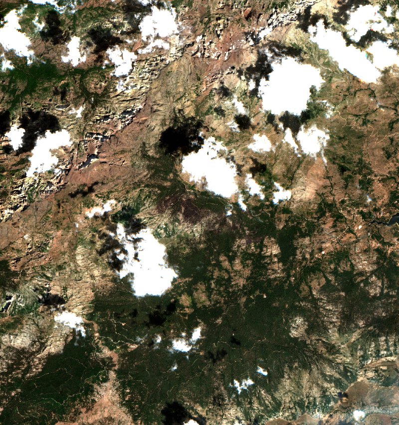 Albertacce von Sentinel-2 erfasst am 24. Juli