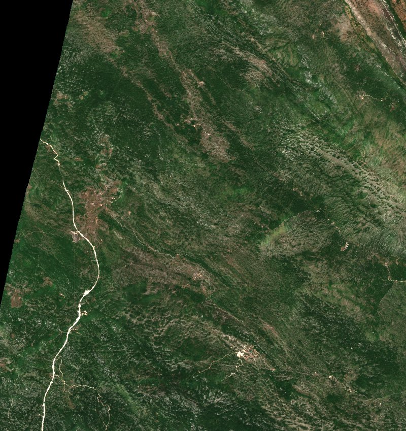 Cetinje (ME) vu par Sentinel-2 le 29 juillet