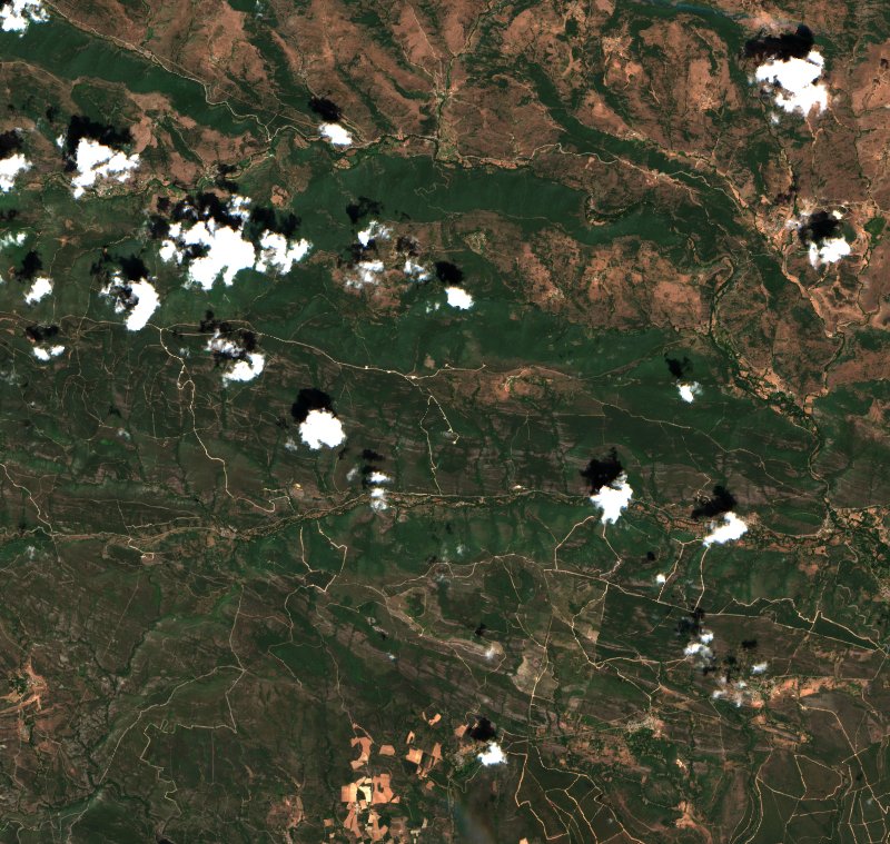 Valdesamario (ES) vu par Sentinel-2 le 19 juillet