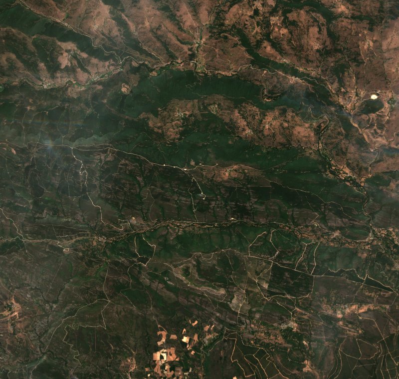 Valdesamario (ES) vu par Sentinel-2 le 22 juillet