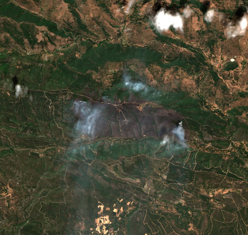 Valdesamario (ES) vu par Sentinel-2 le 26 juillet