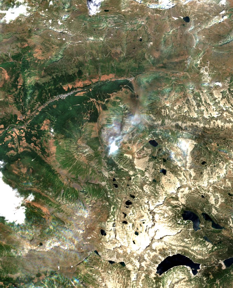 Barèges seen by Sentinel-2 on 18 July