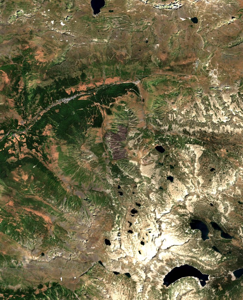 Barèges seen by Sentinel-2 on 23 July