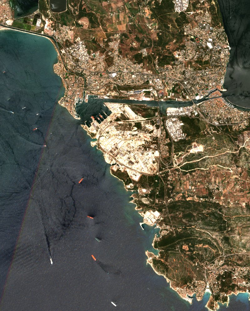 Martigues seen by Sentinel-2 on 17 July