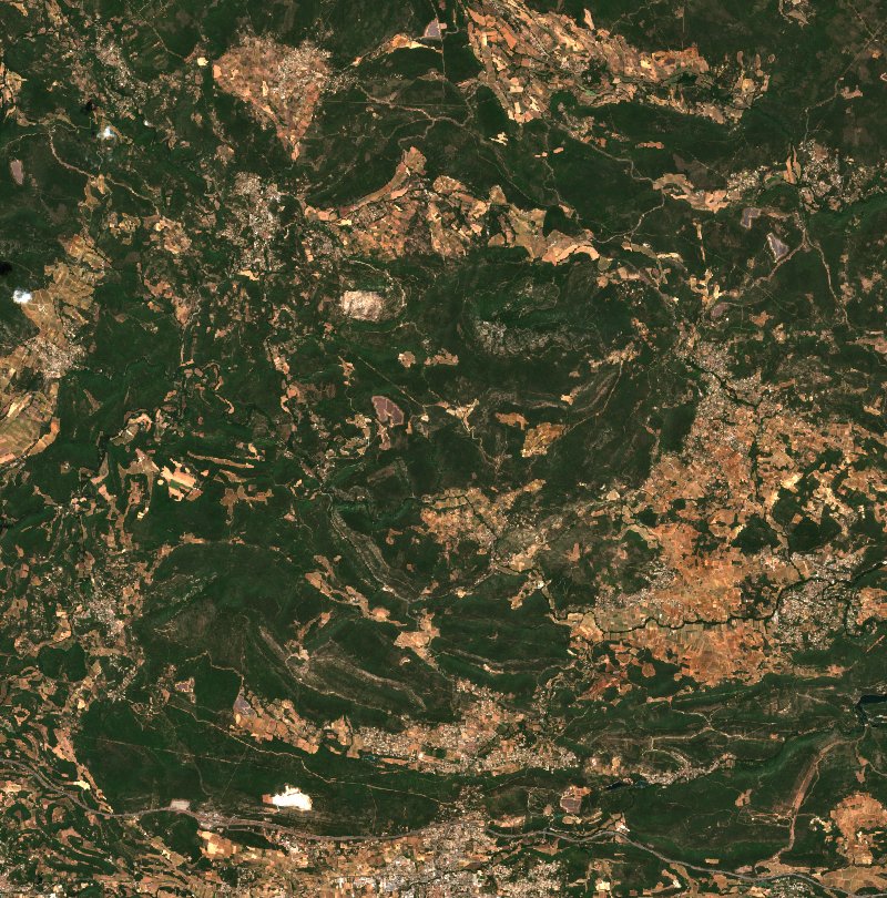 Correns von Sentinel-2 erfasst am 17. Juli