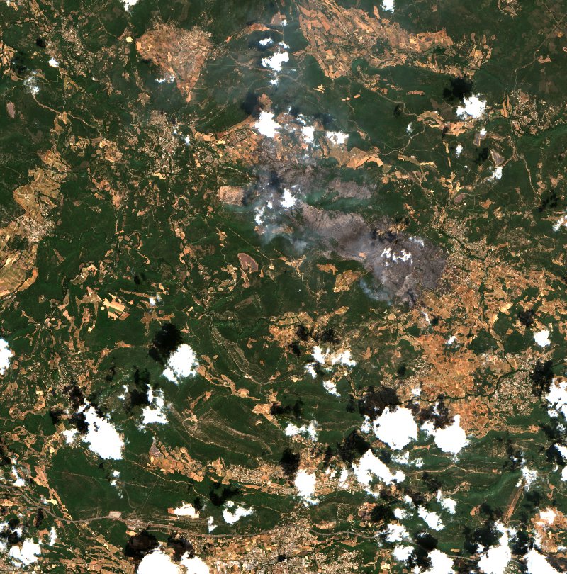 Correns von Sentinel-2 erfasst am 22. Juli