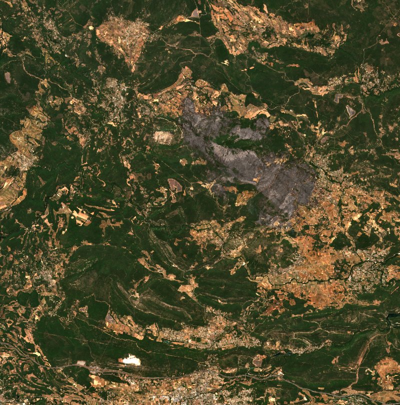 Correns von Sentinel-2 erfasst am 24. Juli