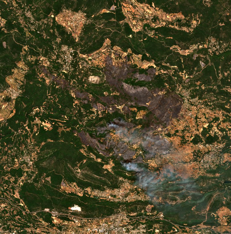 Correns von Sentinel-2 erfasst am 1. August