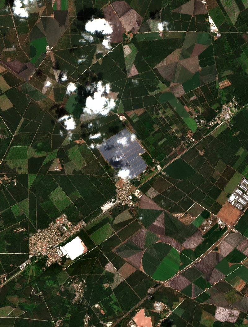 Audenge seen by Sentinel-2 on 26 June