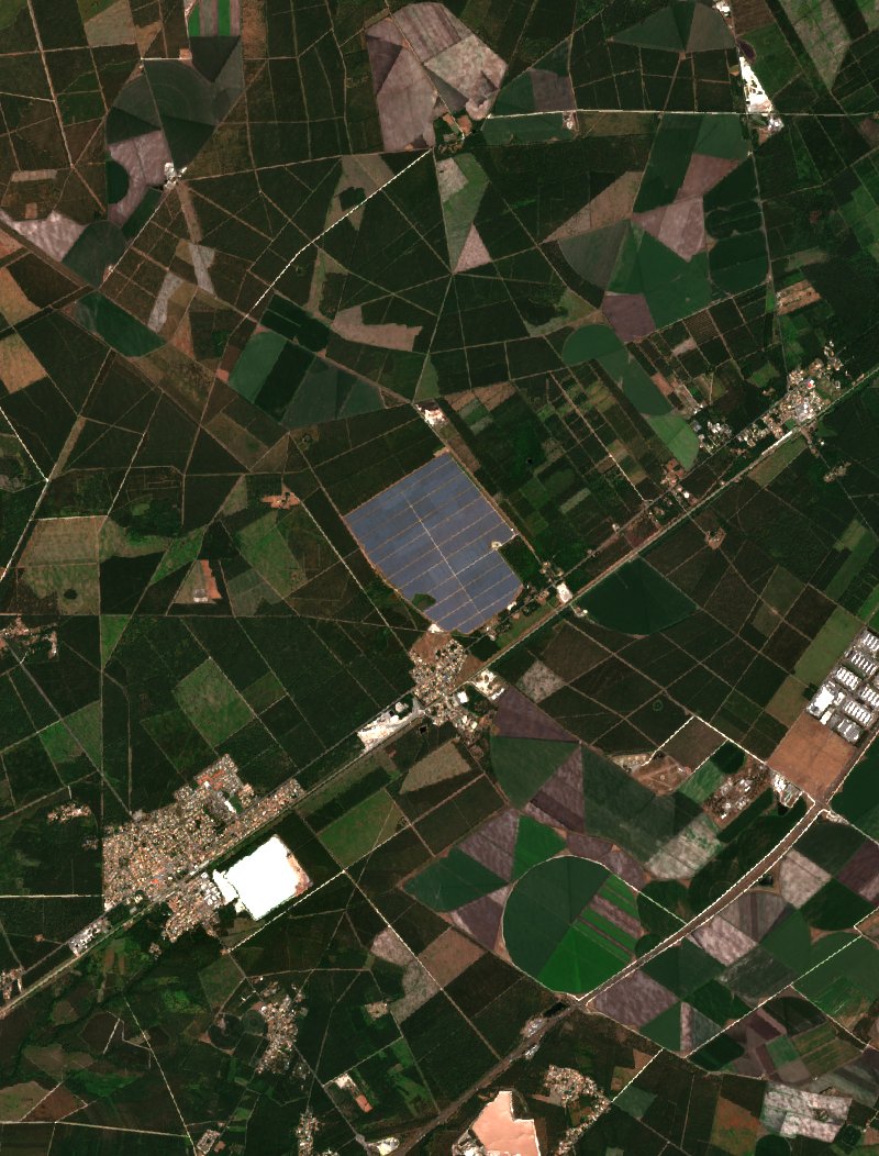Audenge seen by Sentinel-2 on 6 July