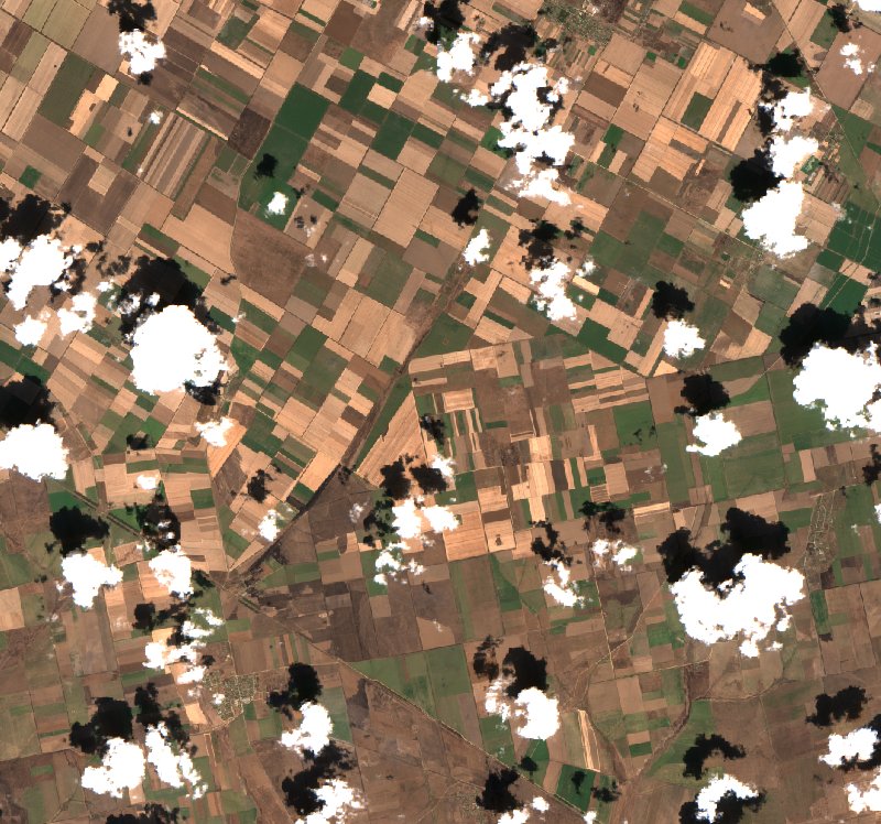 Тягинська сільська громада (UA) vu par Sentinel-2 le 29 juillet