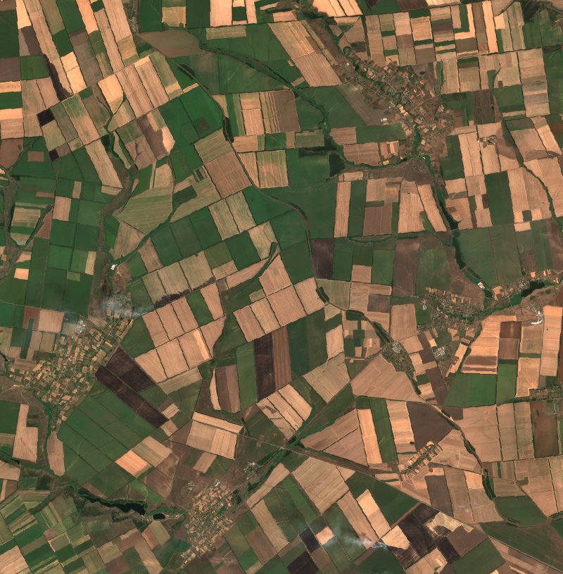 Коларівська сільська громада (UA) vu par Sentinel-2 le 5 août